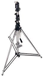 Used double windup lighting stand